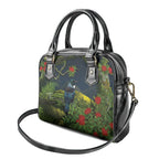 Rongoa Maori New Zealand Rata Shoulder Handbag NZ Tui Bird Forest Vibes