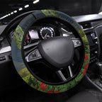 Rongoa Maori New Zealand Rata Steering Wheel Cover NZ Tui Bird Forest Vibes