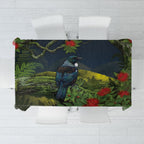 Rongoa Maori New Zealand Rata Tablecloth NZ Tui Bird Forest Vibes