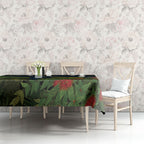 Rongoa Maori New Zealand Rata Tablecloth NZ Tui Bird Forest Vibes
