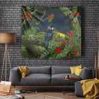 Rongoa Maori New Zealand Rata Tapestry NZ Tui Bird Forest Vibes
