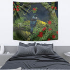 Rongoa Maori New Zealand Rata Tapestry NZ Tui Bird Forest Vibes
