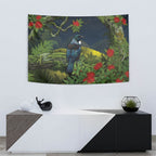Rongoa Maori New Zealand Rata Tapestry NZ Tui Bird Forest Vibes