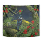 Rongoa Maori New Zealand Rata Tapestry NZ Tui Bird Forest Vibes