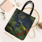 Rongoa Maori New Zealand Rata Tote Bag NZ Tui Bird Forest Vibes