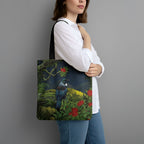 Rongoa Maori New Zealand Rata Tote Bag NZ Tui Bird Forest Vibes