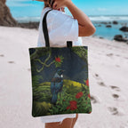 Rongoa Maori New Zealand Rata Tote Bag NZ Tui Bird Forest Vibes