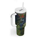Rongoa Maori New Zealand Rata Tumbler With Handle NZ Tui Bird Forest Vibes