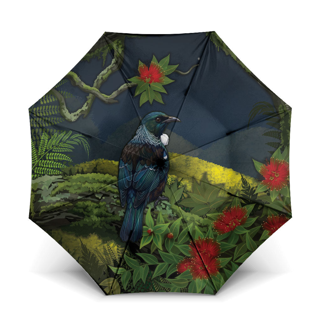 Rongoa Maori New Zealand Rata Umbrella NZ Tui Bird Forest Vibes