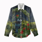 Rongoa Maori New Zealand Rata Women Casual Shirt NZ Tui Bird Forest Vibes