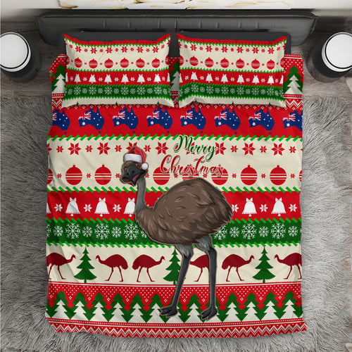australia-christmas-bedding-set-aussie-emu-santa-merry-xmas