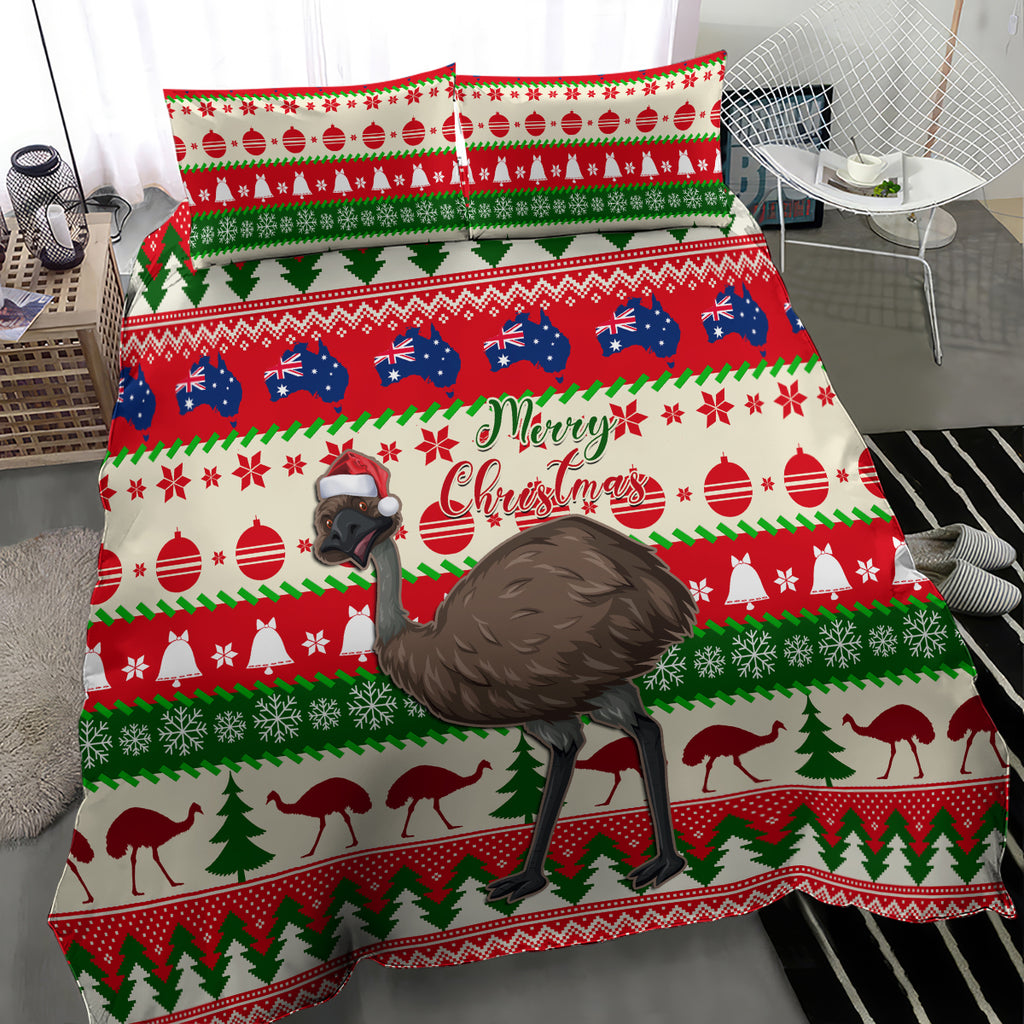 australia-christmas-bedding-set-aussie-emu-santa-merry-xmas