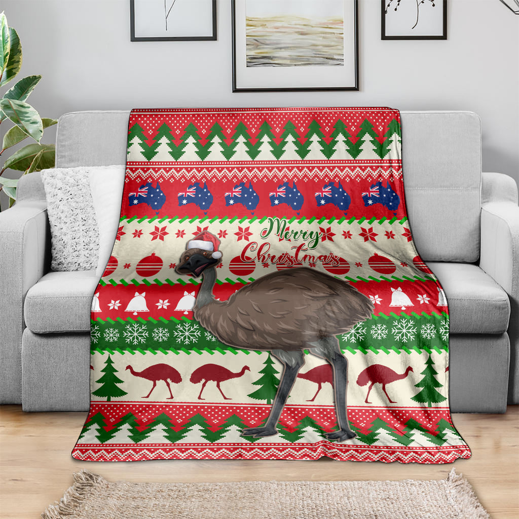australia-christmas-blanket-aussie-emu-santa-merry-xmas