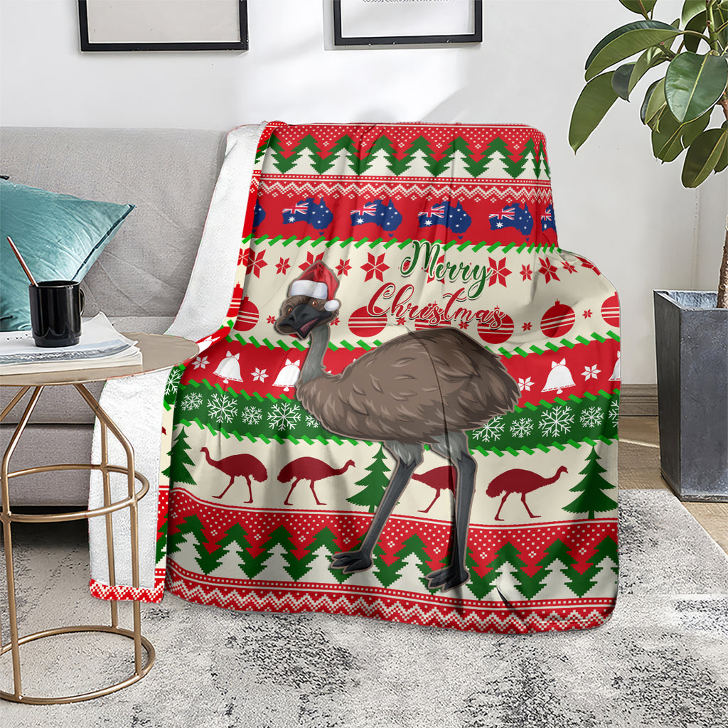 australia-christmas-blanket-aussie-emu-santa-merry-xmas