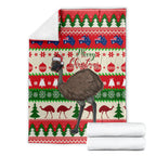 australia-christmas-blanket-aussie-emu-santa-merry-xmas