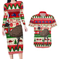 australia-christmas-couples-matching-long-sleeve-bodycon-dress-and-hawaiian-shirt-aussie-emu-santa-merry-xmas