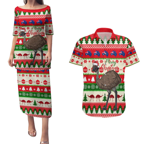 australia-christmas-couples-matching-puletasi-dress-and-hawaiian-shirt-aussie-emu-santa-merry-xmas