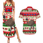 australia-christmas-couples-matching-summer-maxi-dress-and-hawaiian-shirt-aussie-emu-santa-merry-xmas