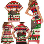 australia-christmas-family-matching-short-sleeve-bodycon-dress-and-hawaiian-shirt-aussie-emu-santa-merry-xmas