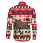 australia-christmas-family-matching-short-sleeve-bodycon-dress-and-hawaiian-shirt-aussie-emu-santa-merry-xmas