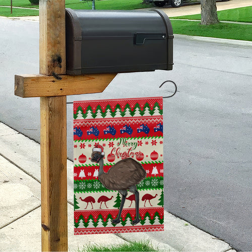 australia-christmas-garden-flag-aussie-emu-santa-merry-xmas