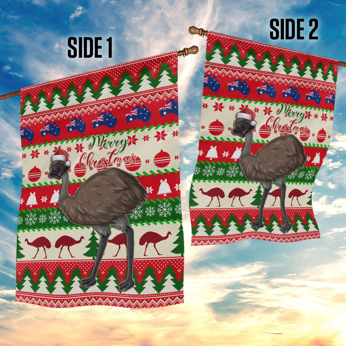 australia-christmas-garden-flag-aussie-emu-santa-merry-xmas