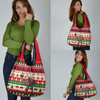 Australia Christmas Grocery Bag Aussie Emu Santa Merry Xmas