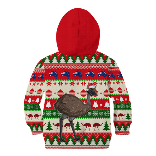 australia-christmas-kid-hoodie-aussie-emu-santa-merry-xmas