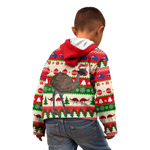 australia-christmas-kid-hoodie-aussie-emu-santa-merry-xmas