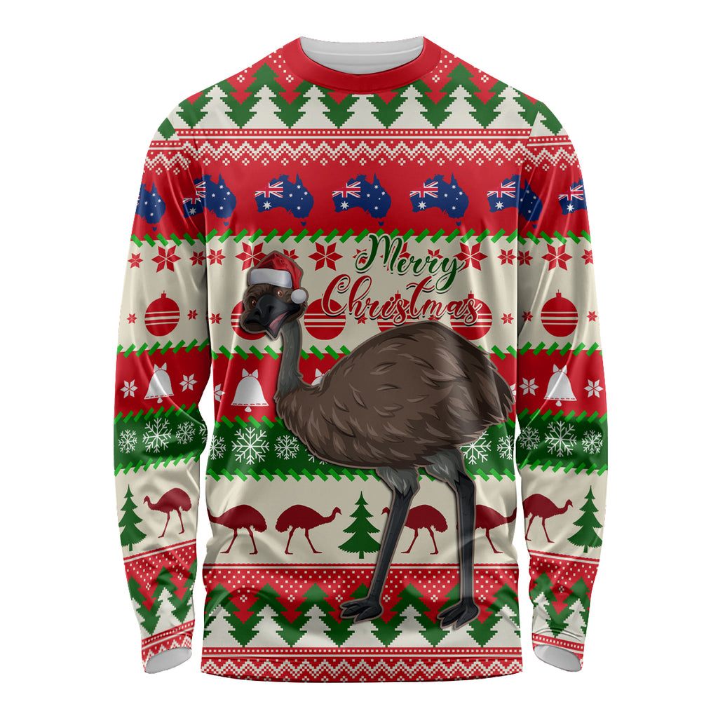 australia-christmas-long-sleeve-shirt-aussie-emu-santa-merry-xmas