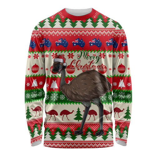 australia-christmas-long-sleeve-shirt-aussie-emu-santa-merry-xmas