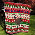 australia-christmas-quilt-aussie-emu-santa-merry-xmas