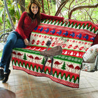 australia-christmas-quilt-aussie-emu-santa-merry-xmas