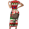 australia-christmas-short-sleeve-bodycon-dress-aussie-emu-santa-merry-xmas