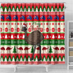 australia-christmas-shower-curtain-aussie-emu-santa-merry-xmas