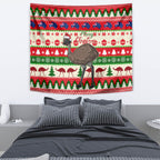australia-christmas-tapestry-aussie-emu-santa-merry-xmas
