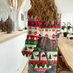 australia-christmas-women-casual-shirt-aussie-emu-santa-merry-xmas