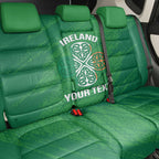 Custom Ireland Cricket Back Car Seat Cover Irish Celtic Knot - National Color