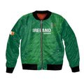 Custom Ireland Cricket Bomber Jacket Irish Celtic Knot - National Color