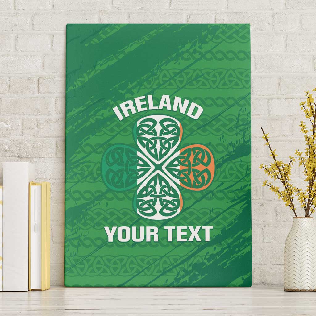 Custom Ireland Cricket Canvas Wall Art Irish Celtic Knot - National Color