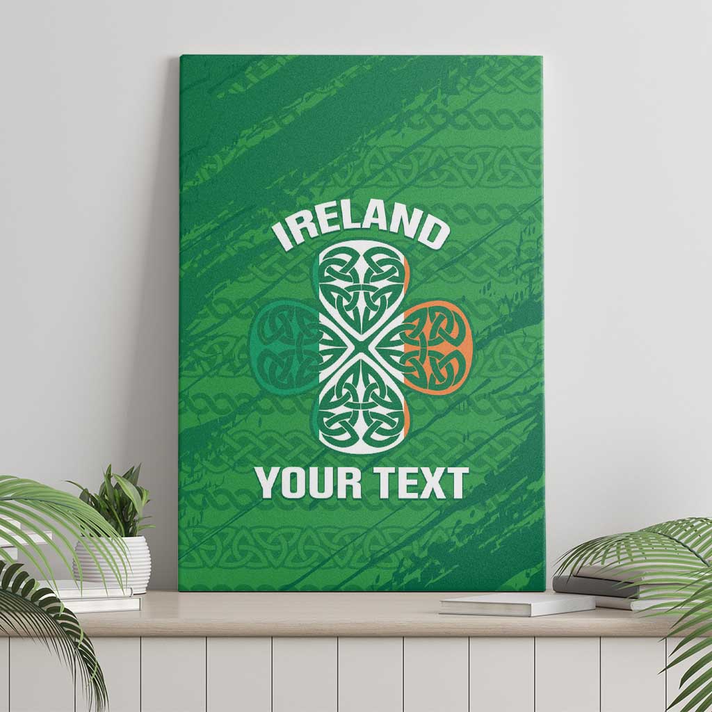 Custom Ireland Cricket Canvas Wall Art Irish Celtic Knot - National Color