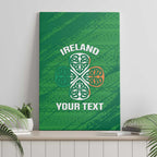 Custom Ireland Cricket Canvas Wall Art Irish Celtic Knot - National Color