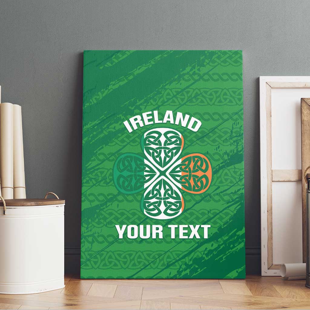 Custom Ireland Cricket Canvas Wall Art Irish Celtic Knot - National Color