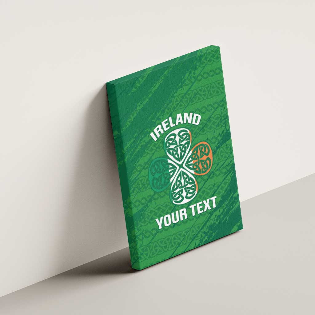 Custom Ireland Cricket Canvas Wall Art Irish Celtic Knot - National Color