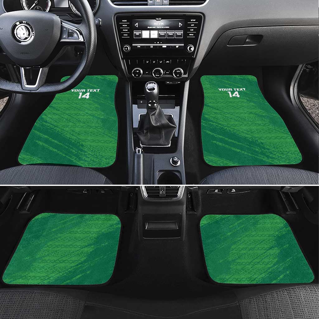 Custom Ireland Cricket Car Mats Irish Celtic Knot - National Color