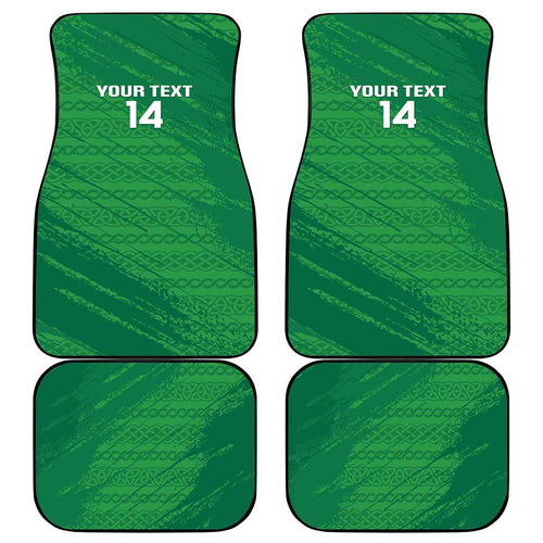Custom Ireland Cricket Car Mats Irish Celtic Knot - National Color