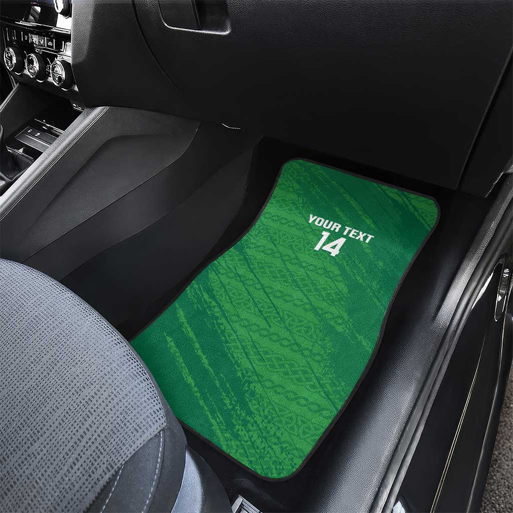 Custom Ireland Cricket Car Mats Irish Celtic Knot - National Color