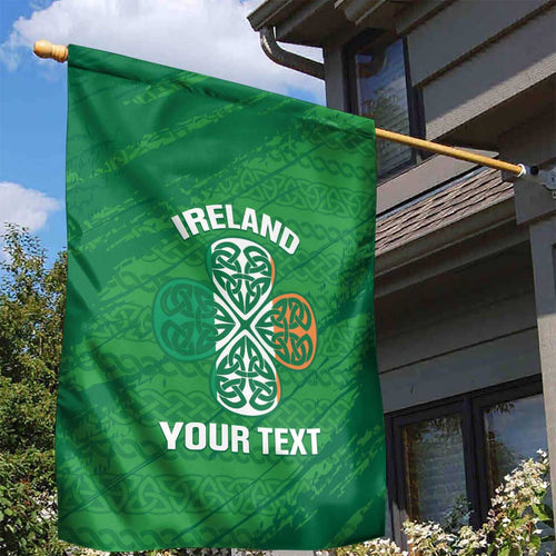 Custom Ireland Cricket Garden Flag Irish Celtic Knot - National Color