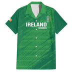 Custom Ireland Cricket Hawaiian Shirt Irish Celtic Knot - National Color
