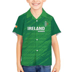 Custom Ireland Cricket Hawaiian Shirt Irish Celtic Knot - National Color